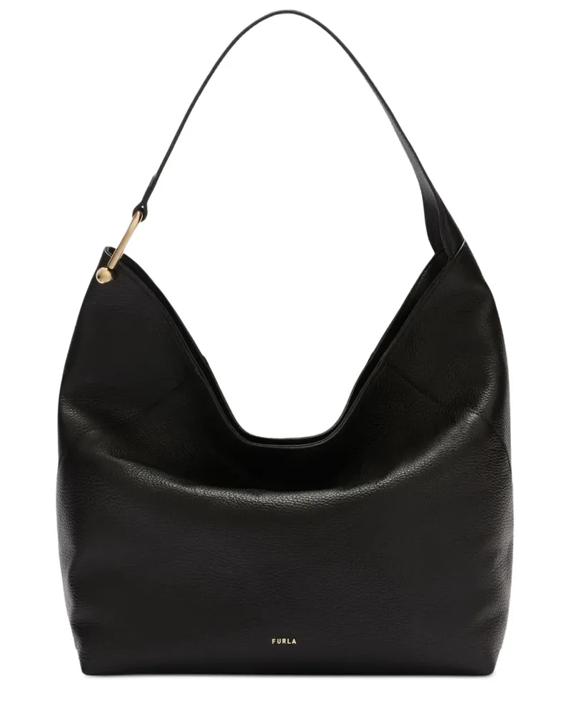 Furla Große Lara Schultertasche - Schwarz Schwarz