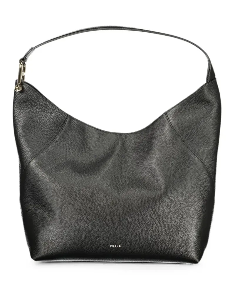 Furla Große Lara Schultertasche - Schwarz Schwarz