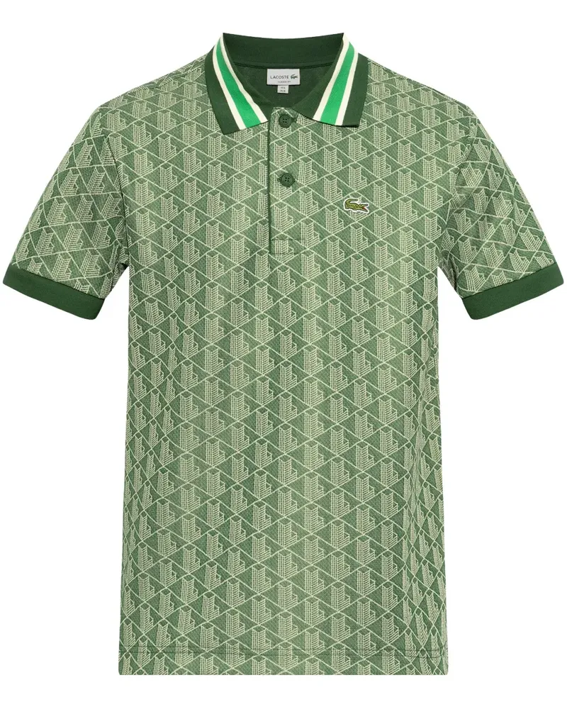 Lacoste Poloshirt mit Jacquardmuster - Grün Grün