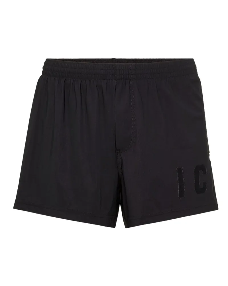 Dsquared2 Icon Shorts mit Stretchbund - Schwarz Schwarz