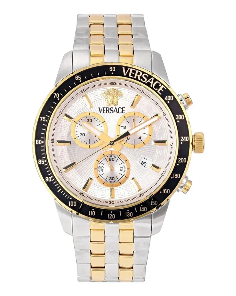 Versace Greca chrono 44mm watch - Silber Silber