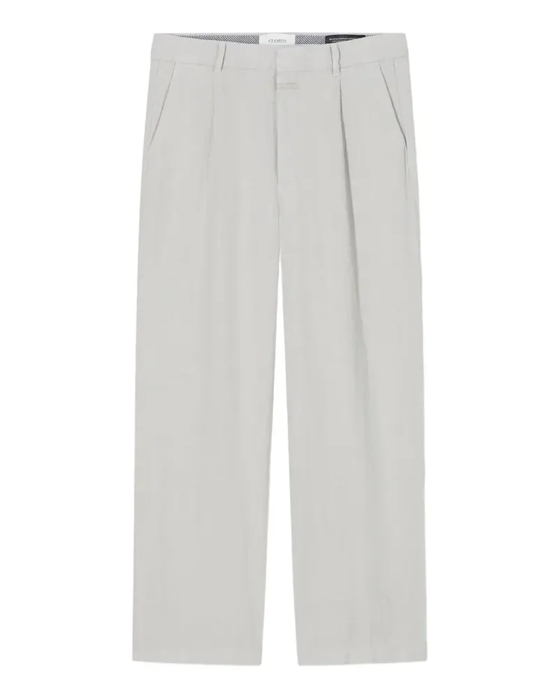 Closed pleated trousers - Grau Grau