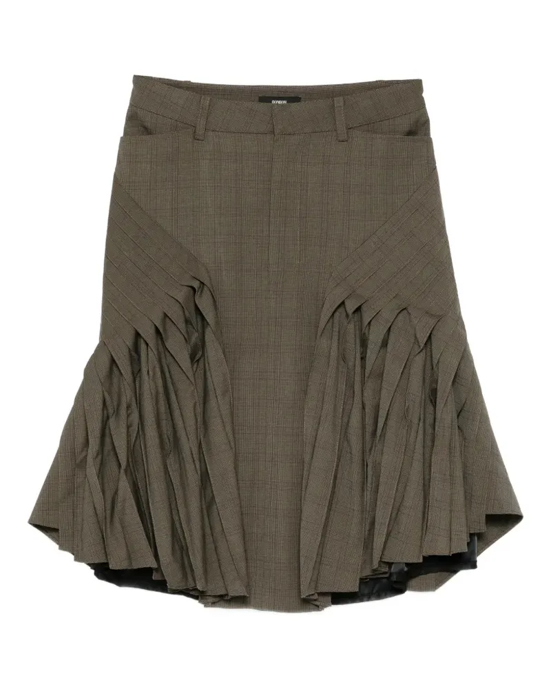 BONBOM Karierter Midirock - Braun Braun