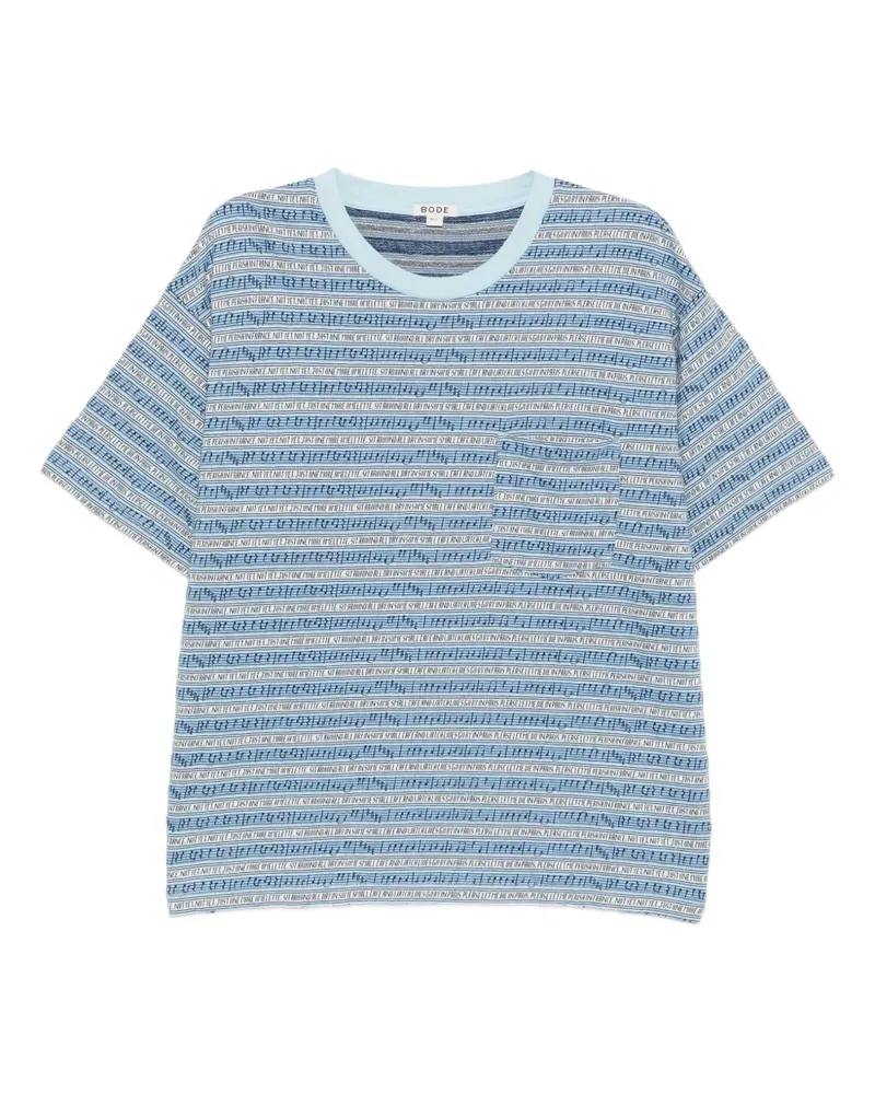 BODE Lyric T-Shirt - Blau Blau