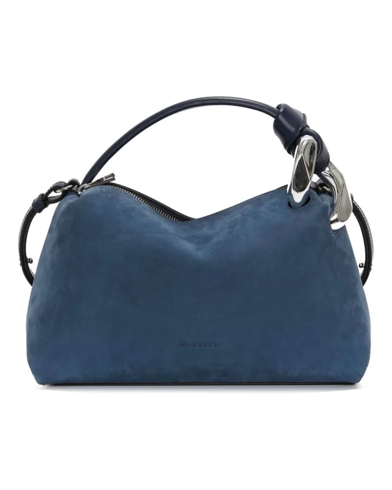 J.W.Anderson JWA Corner Wildleder-Handtasche - Blau Blau