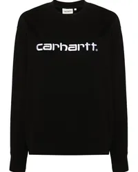 Carhartt WIP Sweatshirt mit Logo-Stickerei Schwarz