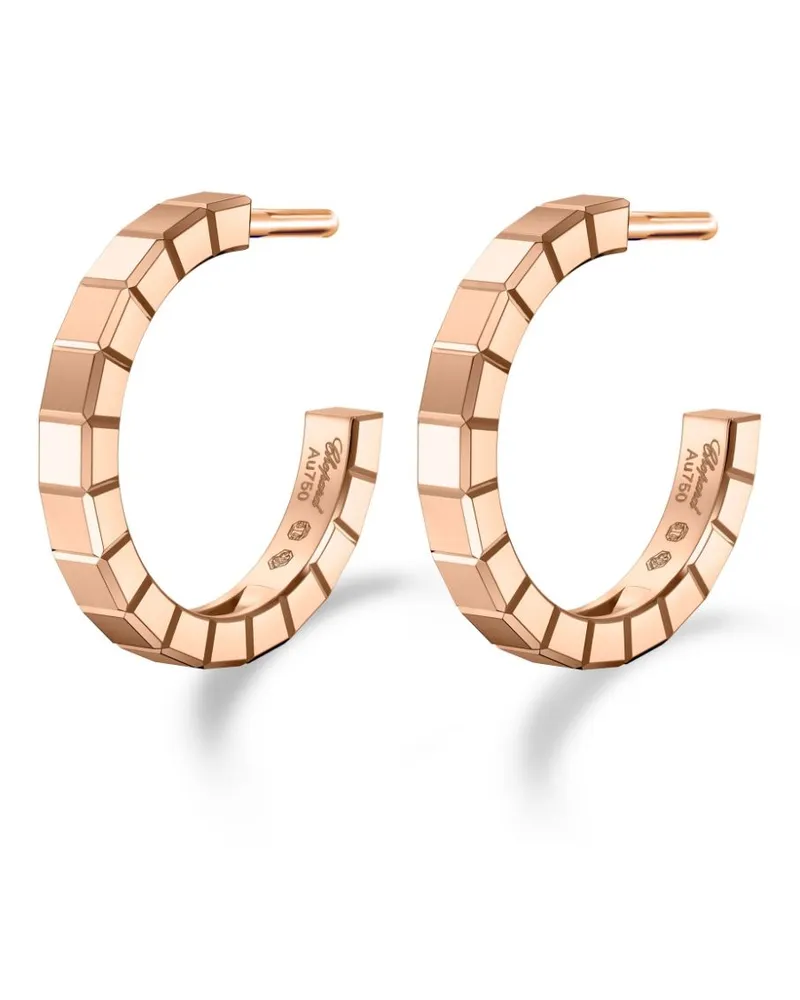 Chopard 18kt Ice Cube Rotgoldohrringe - Rosa Rosa
