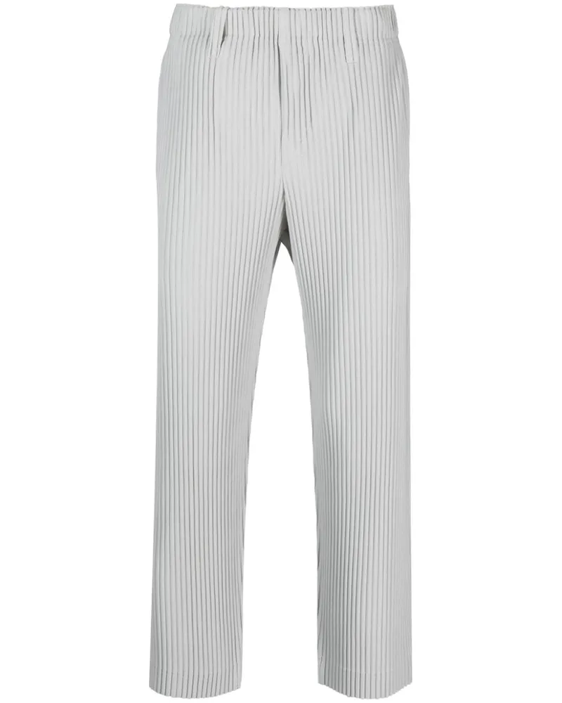 Issey Miyake Tief sitzende Cropped-Hose - Grau Grau