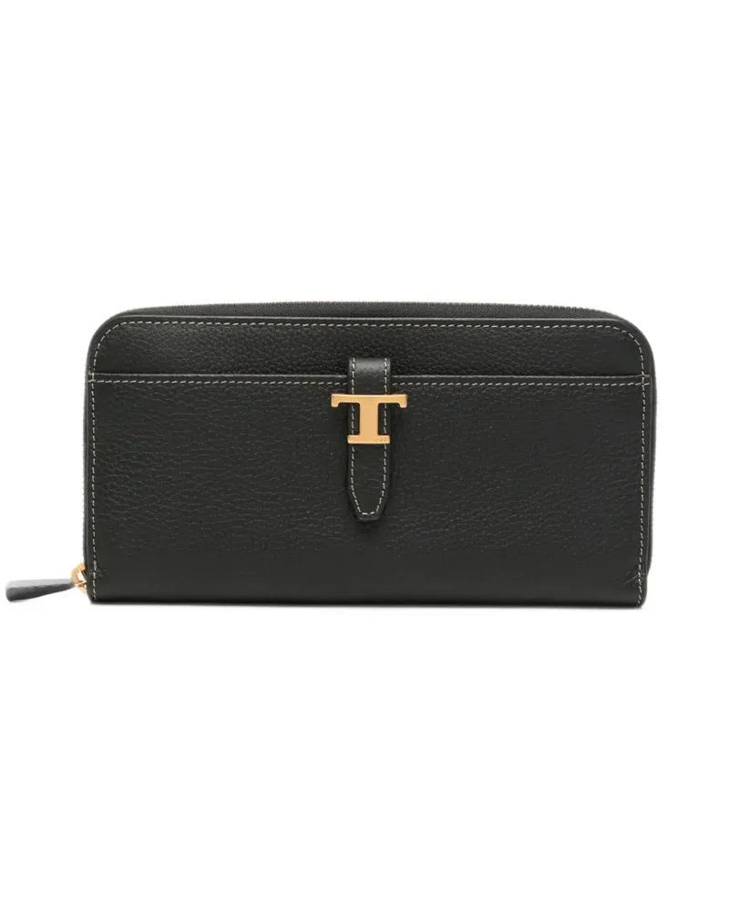 TOD'S T Timeless Portemonnaie - Schwarz Schwarz
