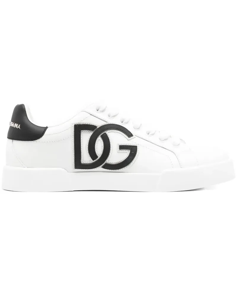 Dolce & Gabbana Sneakers mit Logo-Patch - Weiß Weiß