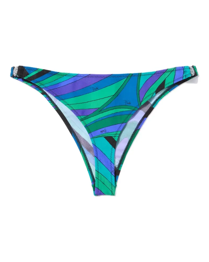 Emilio Pucci Gemustertes Bikinihöschen - Grün Grün