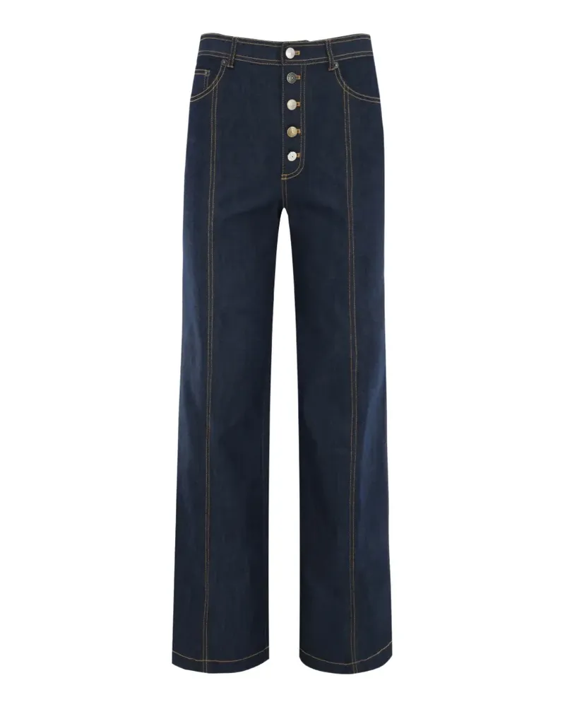 Cinq à Sept Francine button-front jeans - Blau Blau