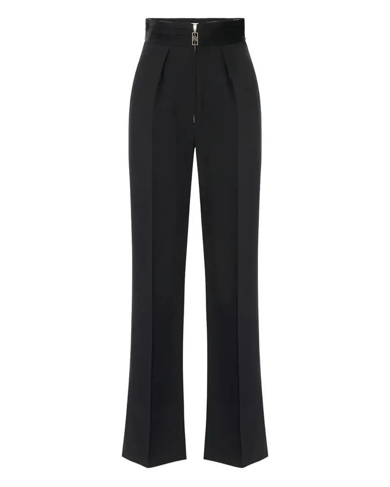 Elisabetta Franchi Plissierte Palazzohose - Schwarz Schwarz