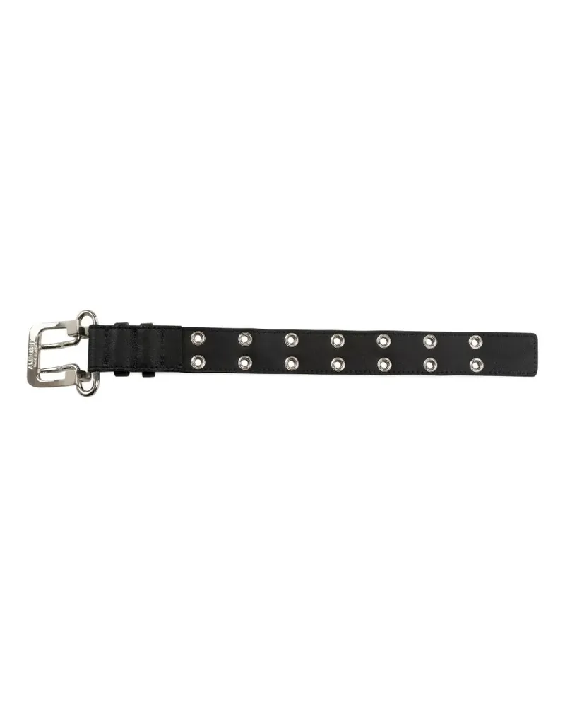 AMBUSH grommet leather bracelet - Schwarz Schwarz