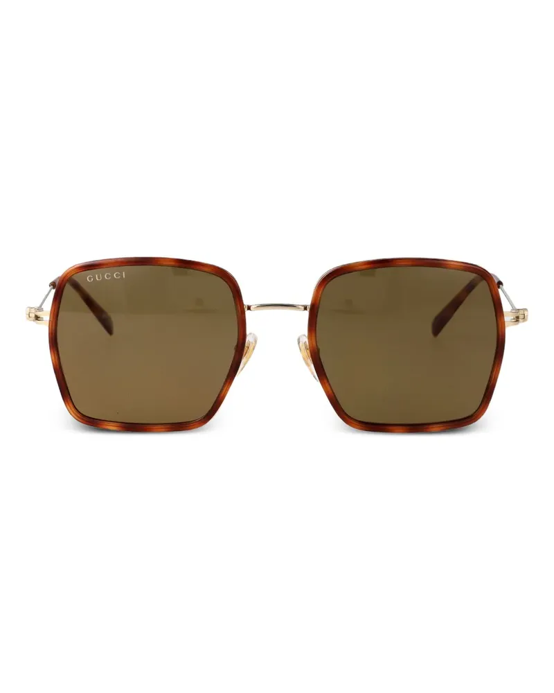 Gucci Sonnenbrille mit GG - Braun Braun