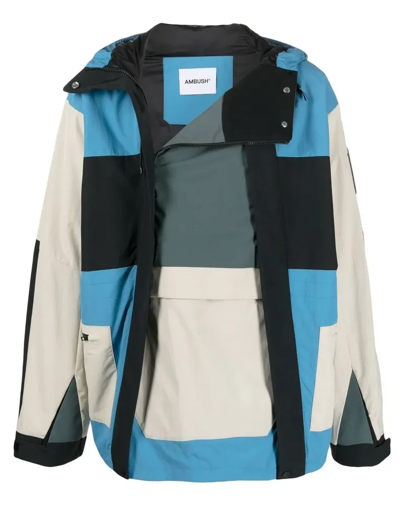 AMBUSH Kapuzenjacke in Colour-Block-Optik - Schwarz Schwarz