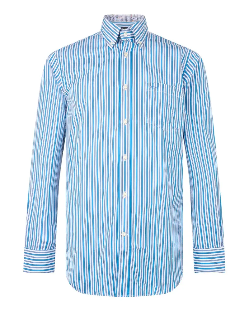 Paul & Shark striped-pattern long-sleeve shirt - Blau Blau