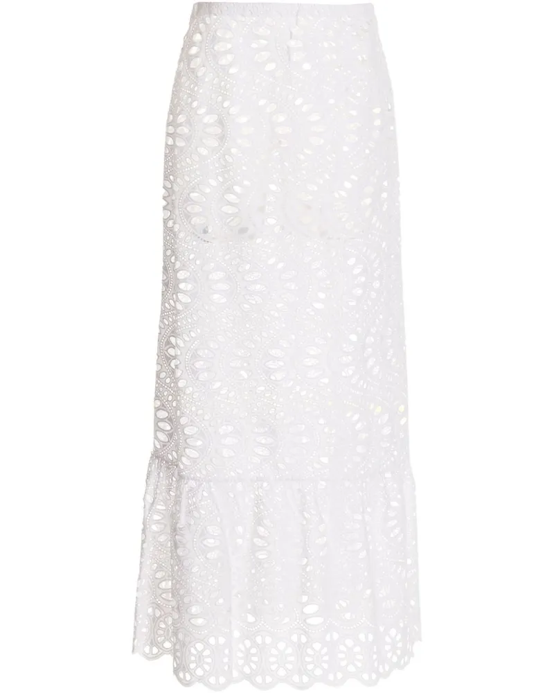 Giambattista Valli Macram Maxirock - Weiß Weiß