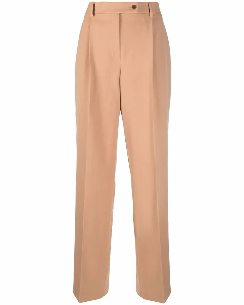 Alberta Ferretti Taillenhose mit geradem Bein - Nude Nude