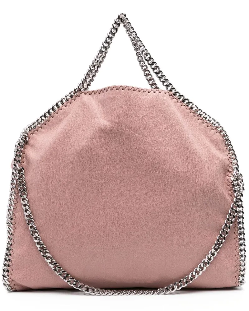 Stella McCartney Falabella Shopper mit Kettenborten Rosa