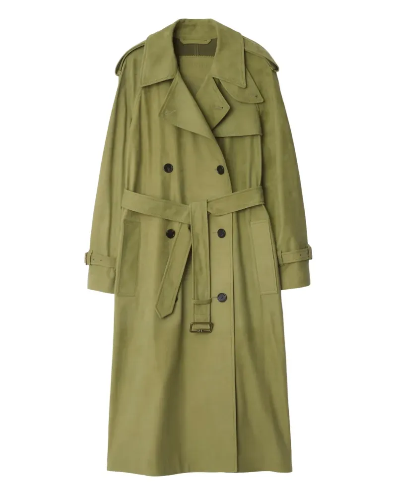 Burberry Trenchcoat mit Gürtel - Grün Grün