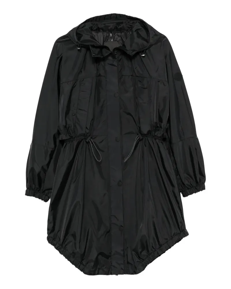 Moncler Kapuzenjacke mit Kordelzug - Schwarz Schwarz