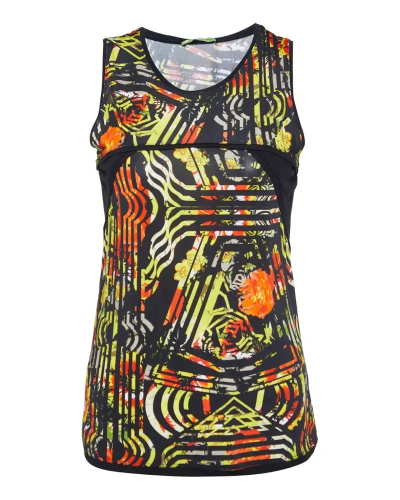 Versace Jeans printed jersey tank top - Schwarz Schwarz