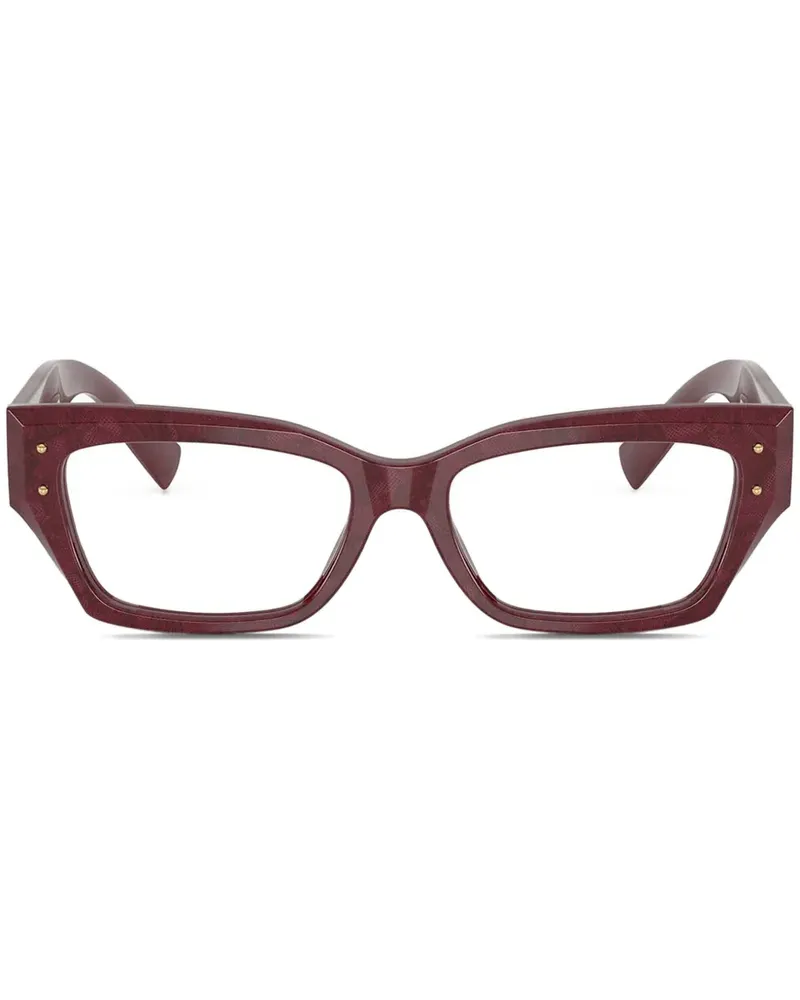 Dolce & Gabbana Brille mit Spitze - Rot Rot