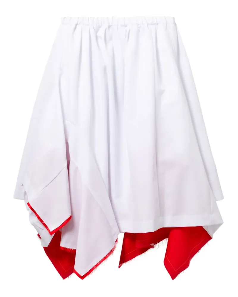 Comme des Garçons Asymmetrischer Rock mit Volant - Nude Nude