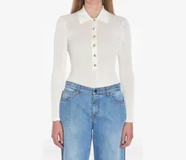 Gestrickter Body - Weiß