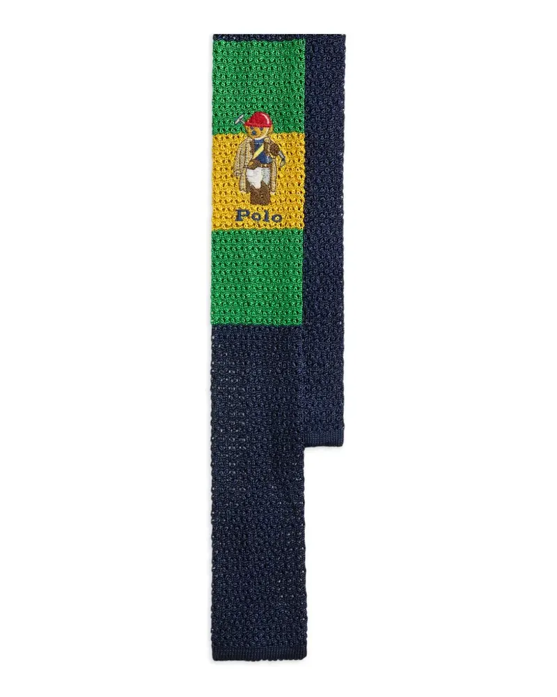 Ralph Lauren bear-logo tie - Blau Blau
