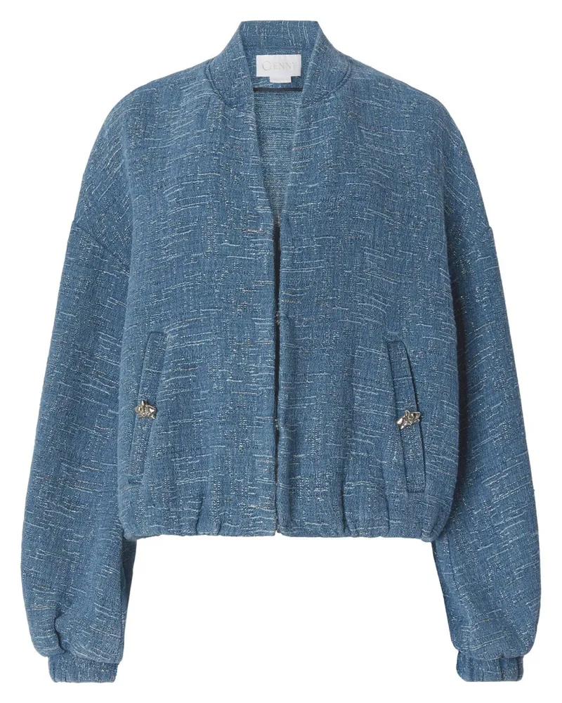 Genny Slub-Jacke - Blau Blau