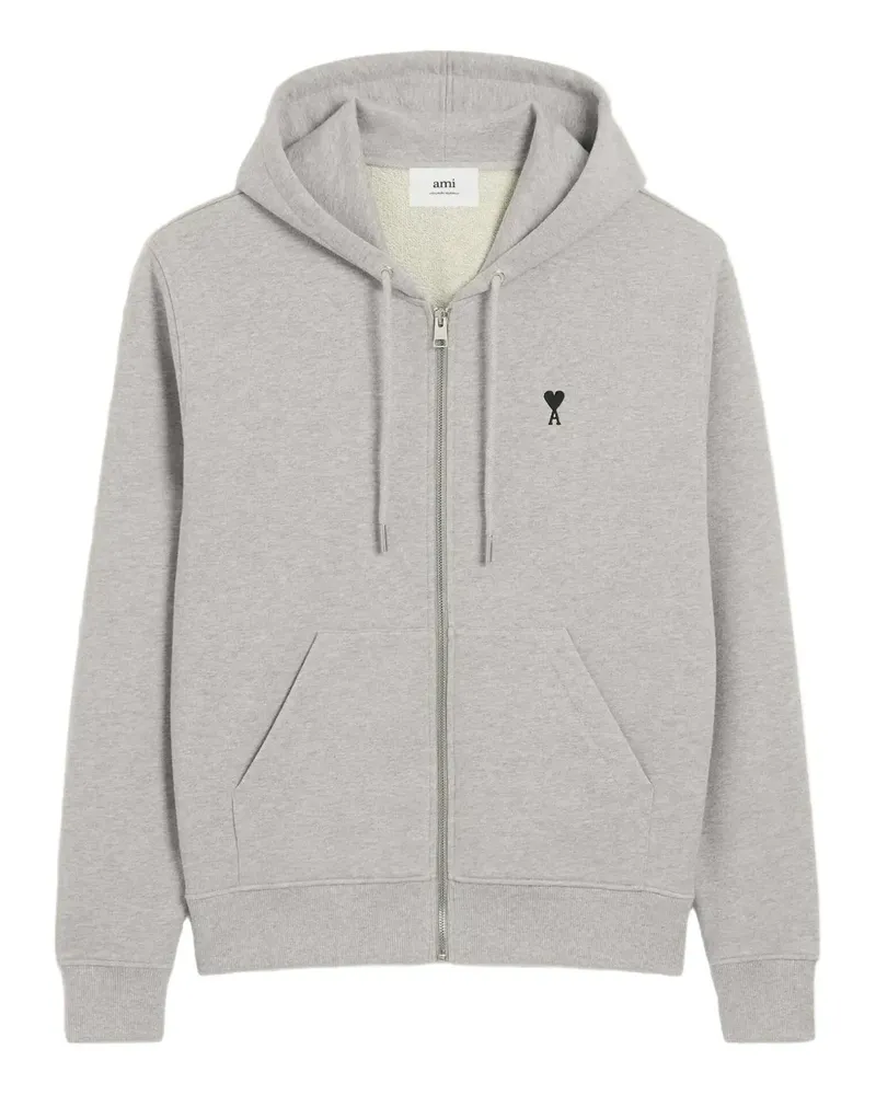 AMI Paris Ami de Coeur Kapuzenjacke - Grau Grau