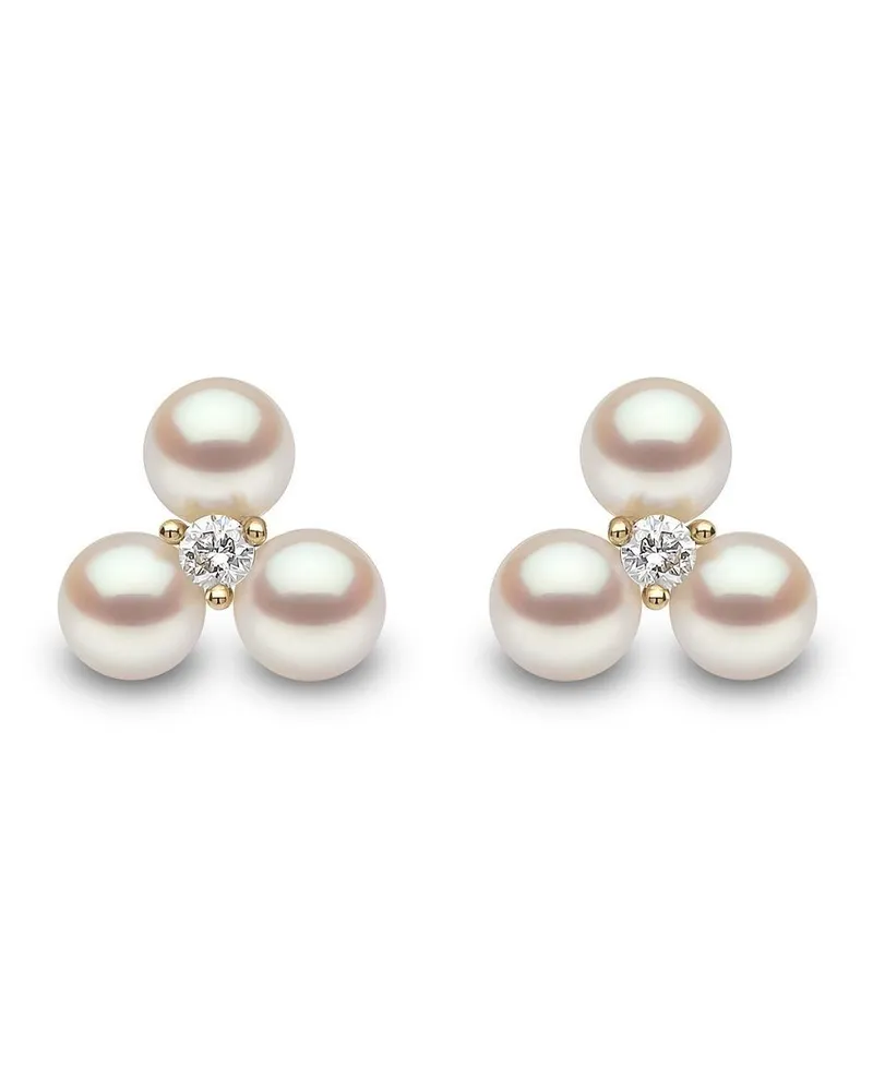 YOKO London 18kt Gelbgoldohrstecker mit Diamanten Gold