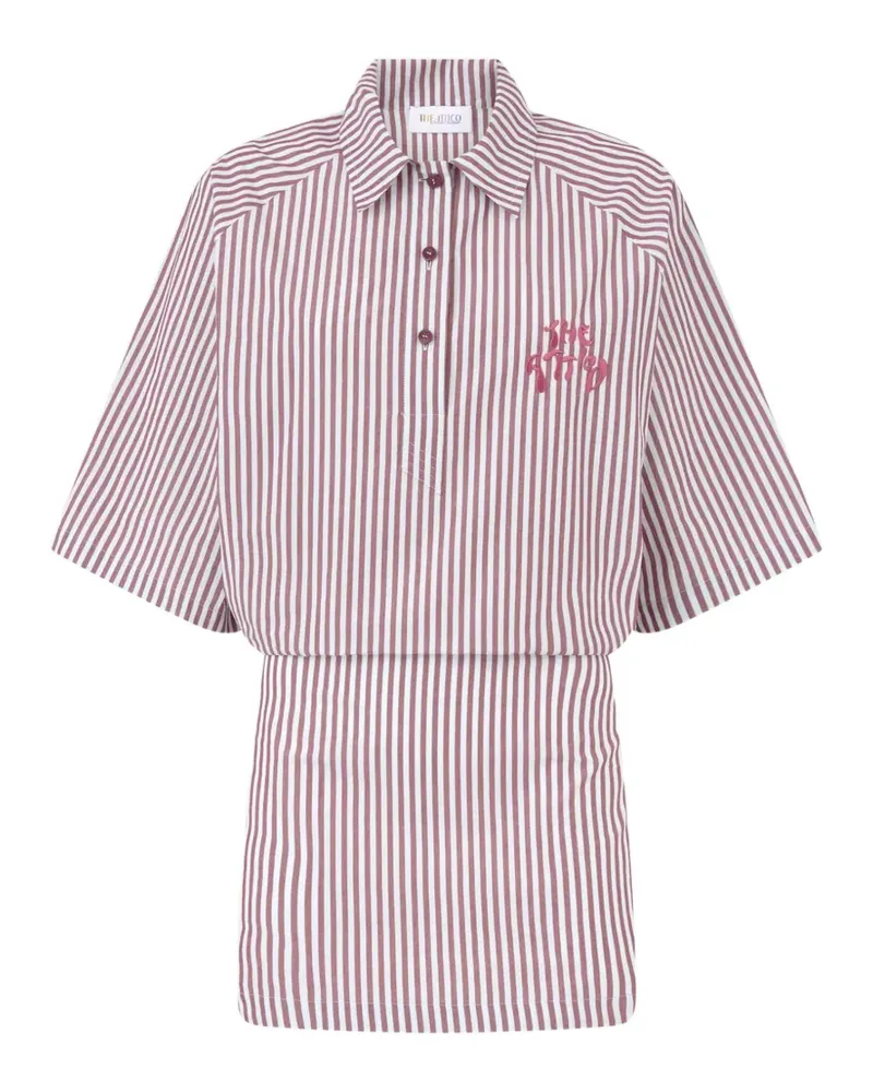 ATTICO Mehrfarbiges Minikleid - Weiß Weiß