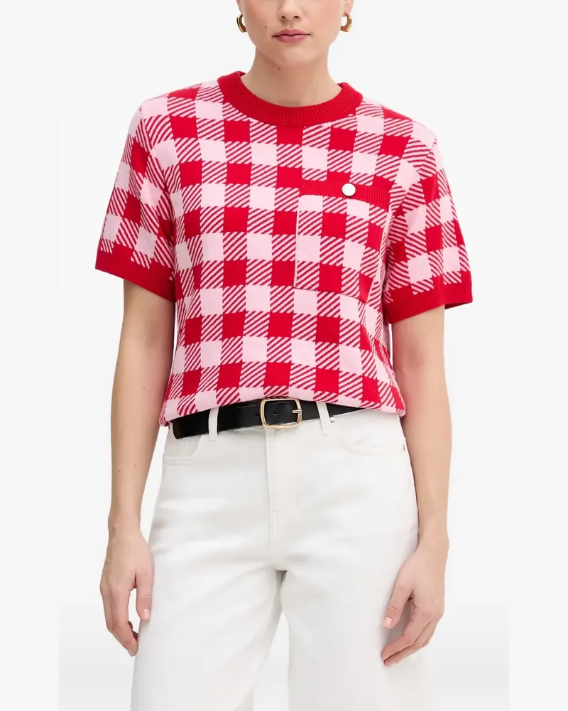 Barbour Esther Oberteil mit Vichy-Karomuster - Rot Rot
