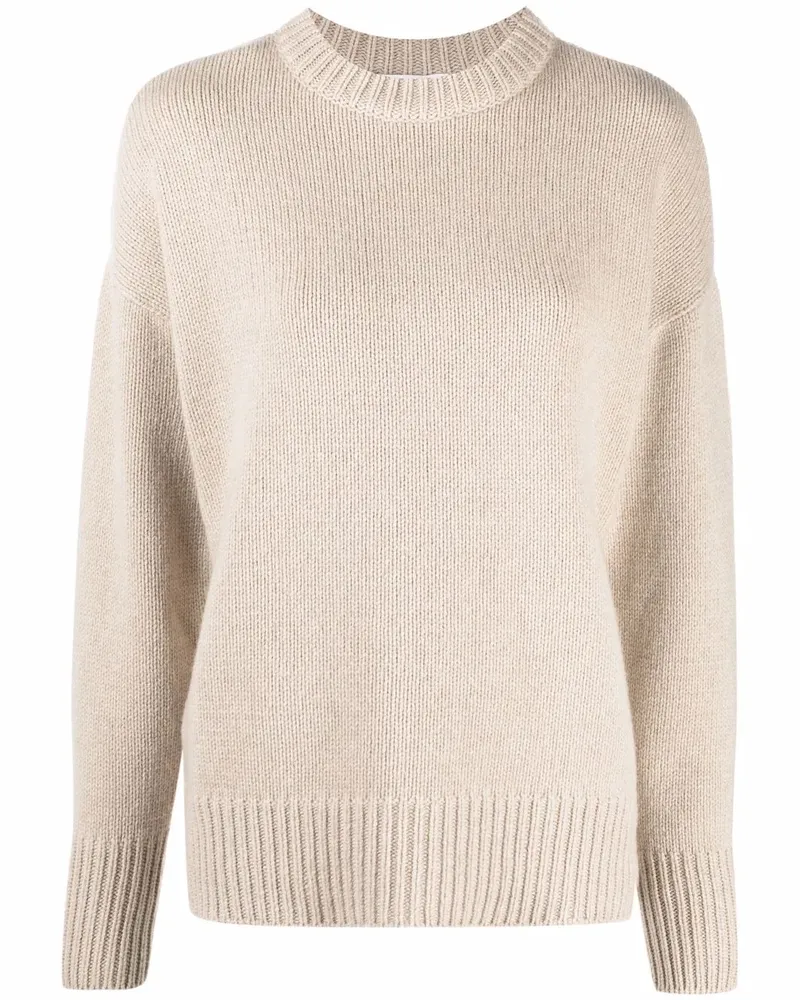 Liska Gerippter Pullover - Nude Nude