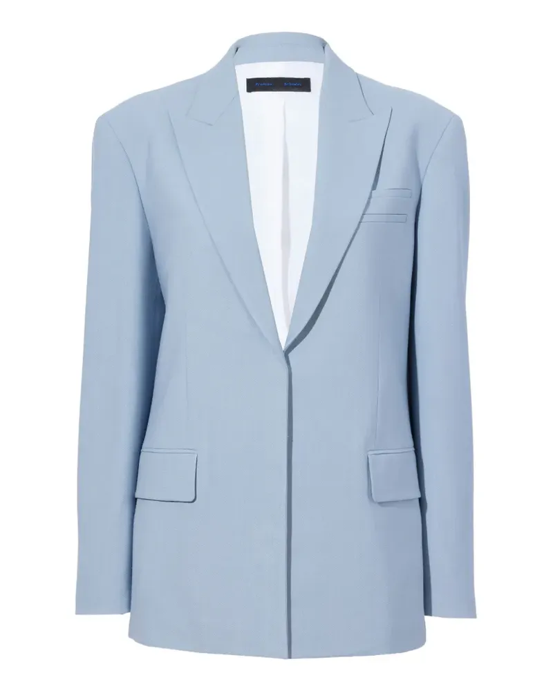 Proenza Schouler Devon Blazer mit steigendem Revers - Blau Blau