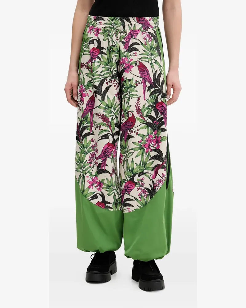 adidas X Farm Rio floral stripe track pants - Nude Nude