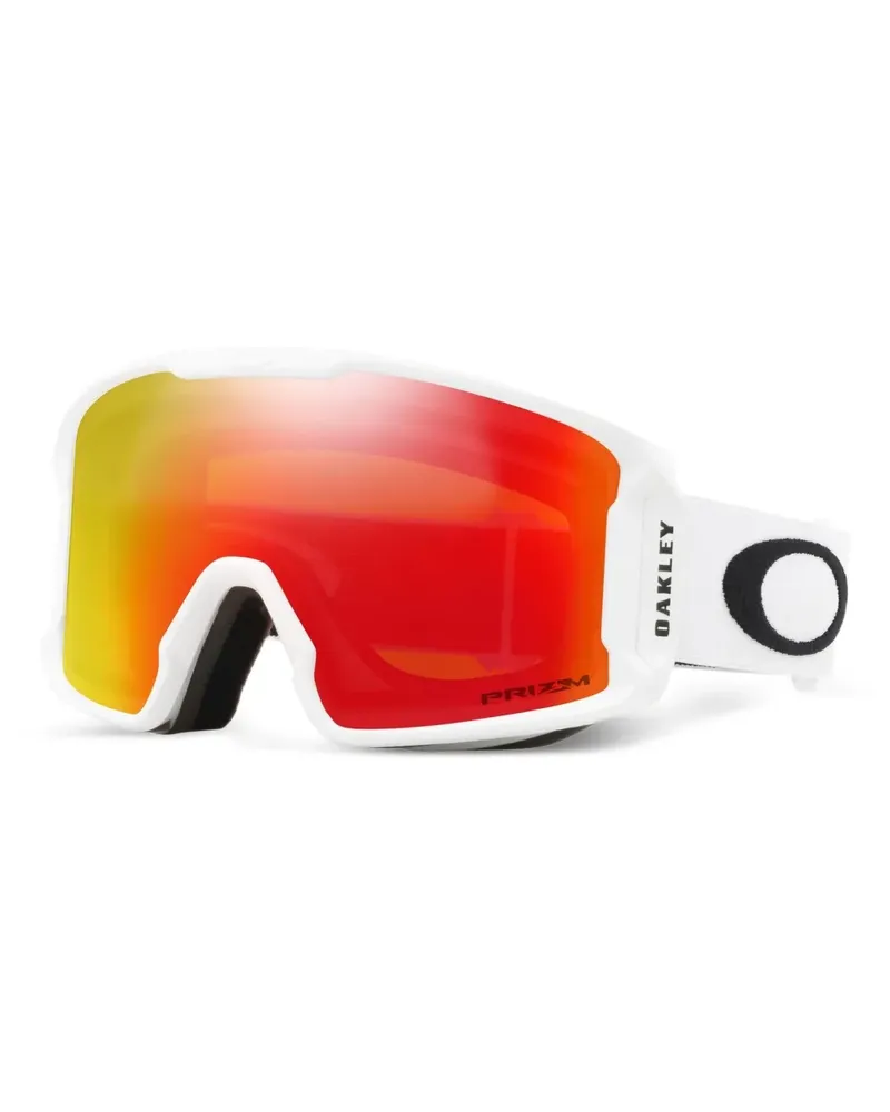 Oakley Skibrille mit Logo-Print - Weiß Weiß