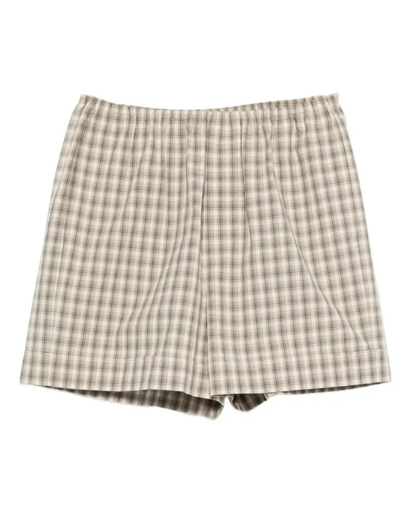 Nanushka Karierte Hira Shorts mit lockerem Schnitt - Nude Nude