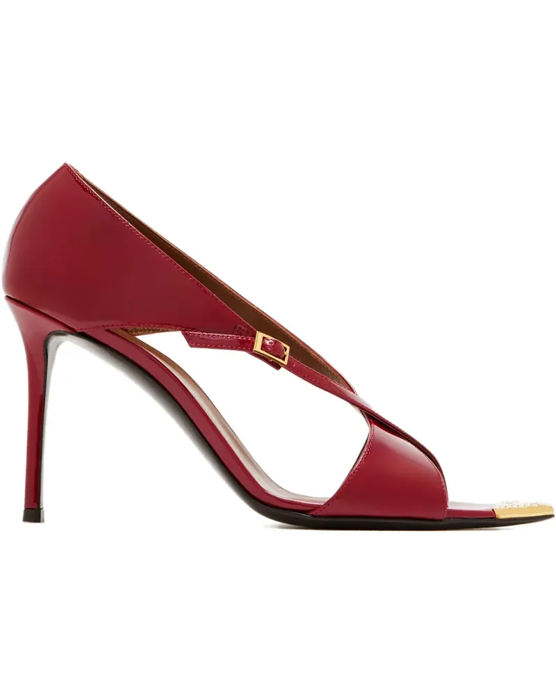 Giuseppe Zanotti Intriigo Croisée Sandalen mit Kristallen 90mm - Rot Rot