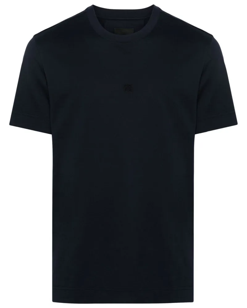 Givenchy T-Shirt mit 4G-Stickerei - Blau Blau