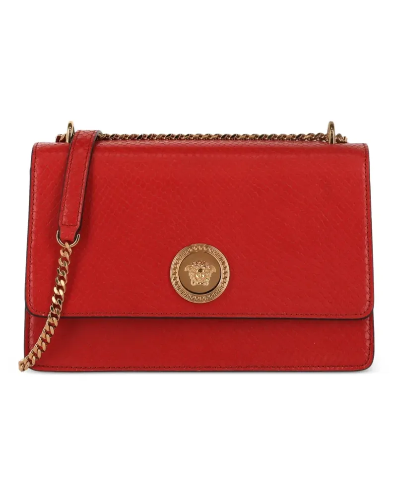 Versace La Medusa snake-embossed cross body bag - Rot Rot