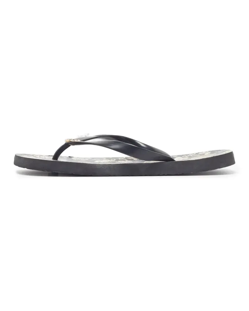 Tory Burch Miller Flip-Flops mit Print - Schwarz Schwarz