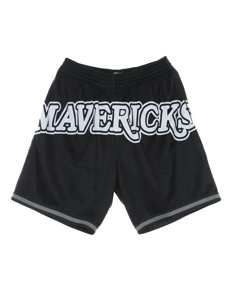 Mitchell & Ness Dallas Mavericks Big Face 3.0 Shorts - Schwarz Schwarz