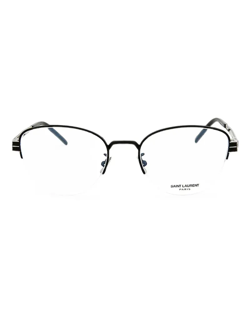 Saint Laurent Cat-Eye-Brille mit Logo - Schwarz Schwarz