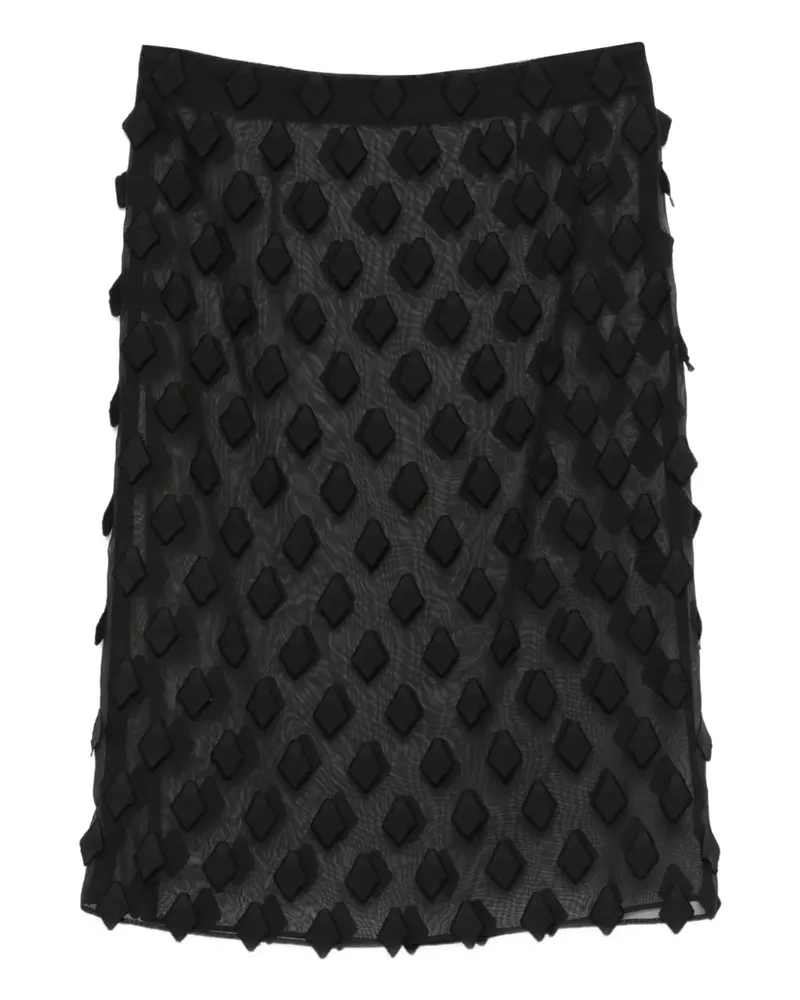 Paloma Wool Semi-transparenter Midirock - Schwarz Schwarz