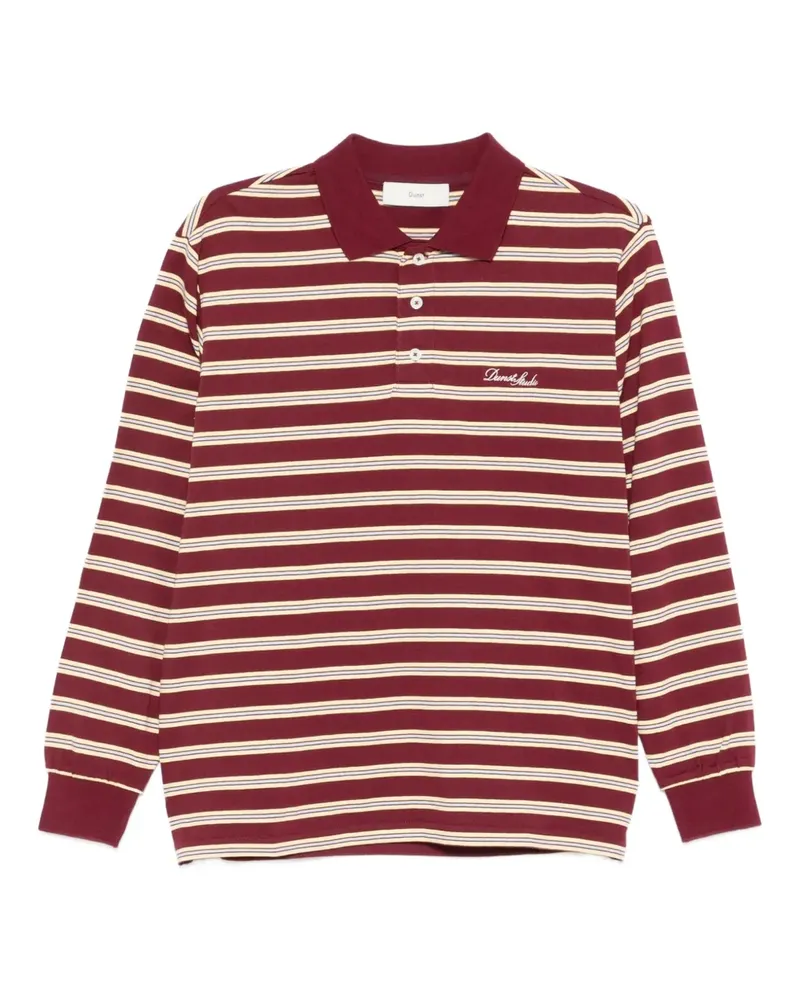 Dunst Gestreiftes Poloshirt - Rot Rot