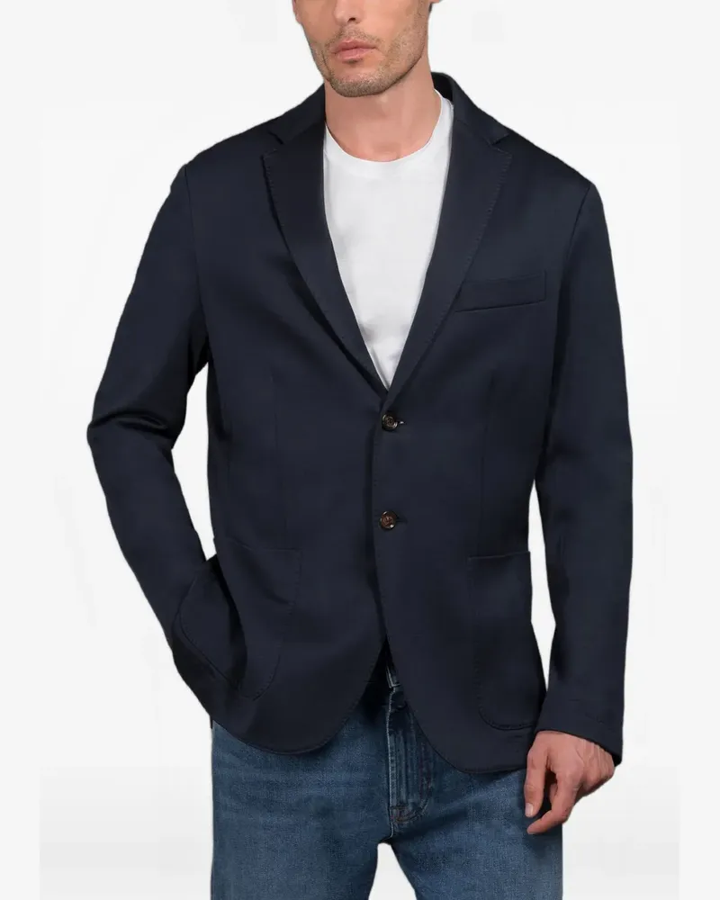MOORER Audley single-breasted blazer - Blau Blau